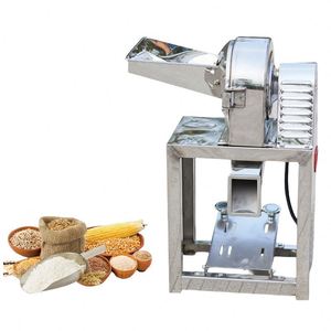 Home Use Hotels Restaurant Grade Electric Flour Mill Pulverizer 304 Stainless Steel Motor 220V 2.2kW High Capacity 250kg/h <b>Grain</b> - Product Image 2