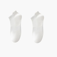 Chaussettes courtes décontractées pour hommes en fibre de bambou respirante, absorbant la transpiration et antidérapantes pour l'été