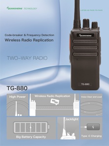 Radio mobile VHF/UHF Woki Toki chinoise Quansheng TG-880 avec certificat CE - Product Image 3