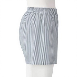 High Quality <b>Men's</b> Plus Size Casual Satin 100% Cotton Shorts 180 Grams Mid Elastic Waist Solid Quick Dry <b>Pockets</b> for <b>Men</b> - Product Image 3