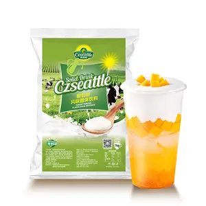 Czseattle yaourt en poudre yaourt saveur boisson et boisson lait en poudre instantané pour les matières premières de thé à bulles