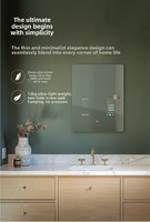 Miroir de TV intelligente moderne rectangle écran tactile Android illuminé salon chambre à coucher maison hôtel villa miroir de salle de bain IP44