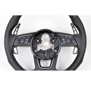 แป้นเปลี่ยนเกียร์แม่เหล็กคาร์บอนไฟเบอร์สำหรับรถ <span class=keywords><strong>Audi</strong></span> A6 C8 A6L Q6 A7 S6 A8L RS6 <span class=keywords><strong>S8L</strong></span> S7พวงมาลัยรถยนต์ - Product Image 5