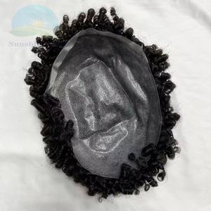 ท็อปเปอร์ผมแท้สำหรับผู้หญิง ขนาด 12 มม. ผมหยิกธรรมชา<span class=keywords><strong>ต</strong></span>ิ สีดำ ผมอินเดียแท้แบบเรมี่ ทรงสปริง<span class=keywords><strong>ทวิ</strong></span>สต์ ถักโครเช<span class=keywords><strong>ต</strong></span>์ ผมหยิกสั้น  ฐาน PU บางเฉียบ สำหรับผู้หญิง - Product Image 4