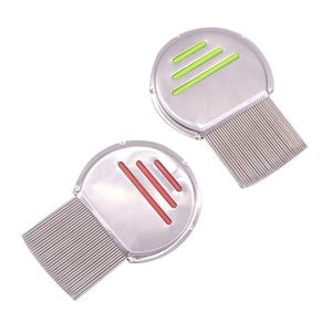 Peigne à dents en acier pour éliminer les poux <span class=keywords><strong>et</strong></span> les puces, brosse en acier inoxydable pour éliminer la saleté, outils de toilettage - Product Image 4