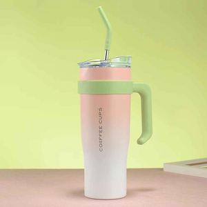 Asmega Stainless Steel Vacuum Tumbler With Lid Double Wall Insulated Travel Mug Modern Design For Coffee And <b>Tea</b> - Product Image 2