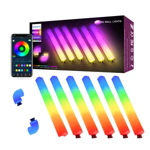 New Voice-activated Rgb Music Splicing Led Lamp Ambient Lighting Rgb Wall Lamps Glide Wall Light For Gaming RoomLed Strip Smart