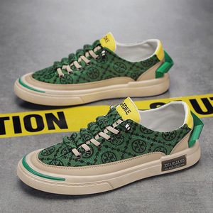 New style breathable <b>soft</b>-soled casual versatile trendy low-<b>top</b> canvas shoes for men, sporty flat-bottomed shoes - Product Image 2