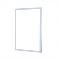 Panneau d'affichage rétroéclairé en aluminium à double face avec éclairage LED, panneau lumineux monochrome pour la publicité