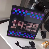 Nouveau modèle d'écran à pixels Bluetooth LED, cadre photo de bureau, écran à pixels créatif DIY, écran mural à pixels, lumière d'ambiance