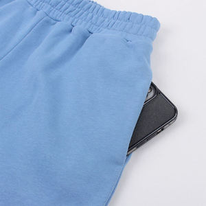 Custom Logo Fitness Gym Shorts Elastic <b>Waist</b> Breathable Fleece Cotton Sweat Shorts Women <b>High</b> Quality Casual Short <b>Pants</b> - Product Image 2