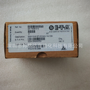 Interruptor de Circuito Electrónico E-T-A ESX10-S127-DC24V-1A-10A DC24V 1A 10A Tipo Relé - Product Image 1