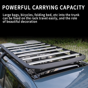Aluminum Alloy Roof Rack Luggage Platform Tray Rooftop Luggage Rack Fits for Land Rover Defender 90 110 2022 2023 Offroad 4x4 - Product Image 6