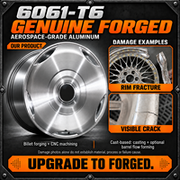 Nouvelles Jantes en Alliage Forgé Concaves 22-24 Pouces 5x112/5x120 Argent Brossé Multi-Rayons pour Rolls Royce Ghost Spectre
