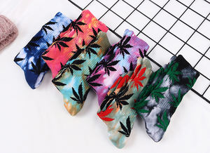 Fantasy Color Dye Sublimated Universe 3D Tie Dye Sublimation <span class=keywords><strong>Calcetines</strong></span> - Product Image 5