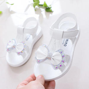 Venta de verano niños prendas de vestir Zapatos arco suela de goma dulce princesa sandalias para bebé niña - Product Image 4