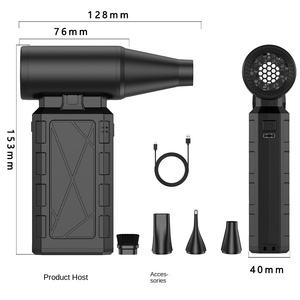 Xách tay mini không dây cầm tay <span class=keywords><strong>fan</strong></span> hâm mộ tốc độ cao Turbo supercharging USB-Powered bạo lực thổi ba cho nhựa - Product Image 6