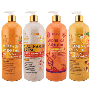 Gel <span class=keywords><strong>Doccia</strong></span> Esfoliante Profondo con Arbutina Alfa, Papaya e Amminoacidi per lo Sbiancamento e l'Idratazione della Pelle - Product Image 1