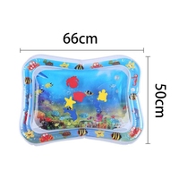 Tapis d'Éveil Aquatique Gonflable en PVC pour Bébé, Tapis de Jeu pour le Temps sur le Ventre, pour Nourrissons, Tout-Petits et Enfants de 0 à 4 Ans, Jouet de Développement