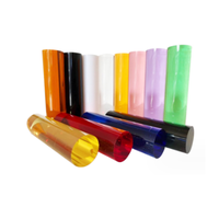 Barre ronde en acrylique PMMA (polymethylméthacrylate) transparente