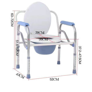 화장실 수제 도매 아니오 리뷰 yet-1st 재활 치료 용품 용 하이 퀄리티 분리형 화장실 휠 의자 - Product Image 2