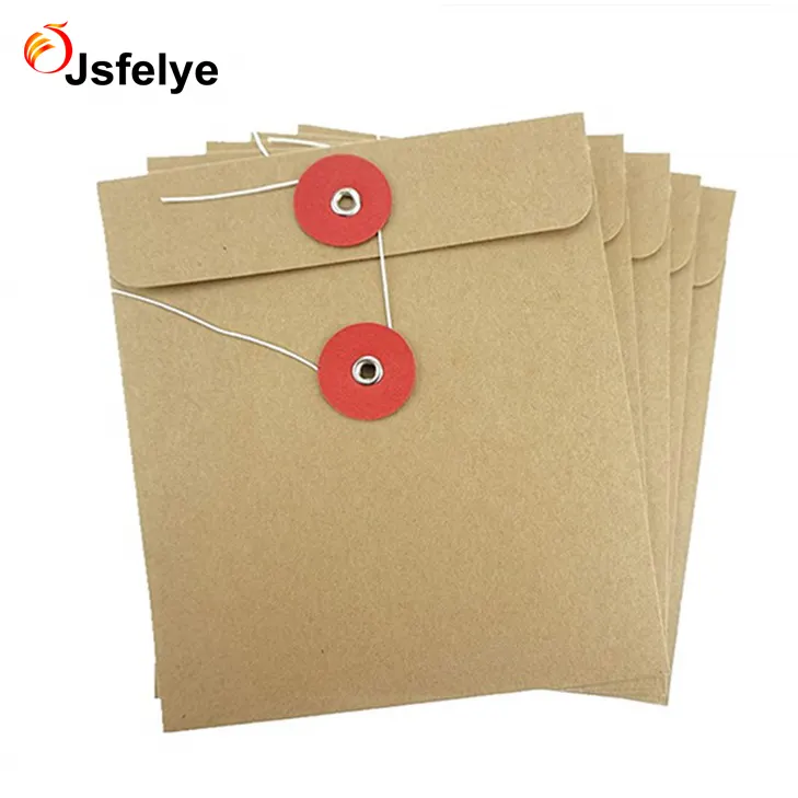 Thick Brown Covers Cases with Buckle Kraft Paper CD DVD Discs Bags
