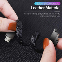 Meilleures Ventes Câbles USB Données Bracelet Court 22,5cm et Câbles de Charge USB Type Bracelet pour Téléphones Portables