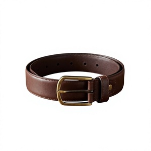 Ceinture décontractée pour homme en cuir de vachette artisanal, de haute qualité, avec logo personnalisé imprimé, en acier, imperméable, écologique, style vintage - Product Image 4