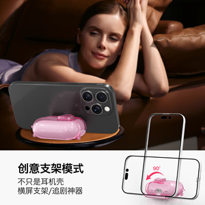 Funda Transparente para Auriculares, Cubierta para <span class=keywords><strong>Airpods</strong></span> Pro3 4 <span class=keywords><strong>Airpods</strong></span> 1/<span class=keywords><strong>2</strong></span> <span class=keywords><strong>Airpods</strong></span> Pro <span class=keywords><strong>2</strong></span> - Product Image 3