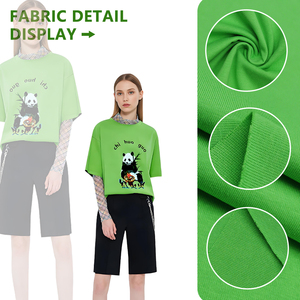Tissu jersey simple en coton et polyester 26S, largeur 175 cm, 220 g/m², poids moyen, tricoté pour t-shirts, sous-vêtements et vêtements. - Product Image 3