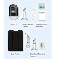 Caméra de sécurité solaire sans fil 4G de qualité HD pour la maison, étanche IP66, avec audio bidirectionnel, vision nocturne et batterie