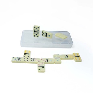 공장 도매 3005 미니 도미노 더블 6 컬러 도트 도미노 세트 플라스틱 투명 저장 상자 - Product Image 4