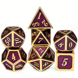 OEM Solid Brass Metal <b>Dice</b> Set with Electroplating for Dungeons & Dragons Role-Playing Game - Product Image 4