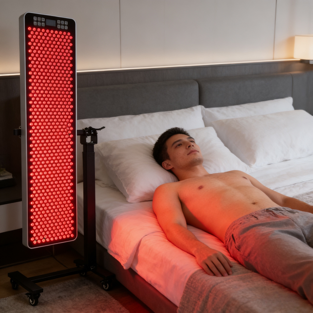 Salon Red Light Therapy Stand Adjustable Iron Heavy Duty Pneumatic 360 Rotating for Body