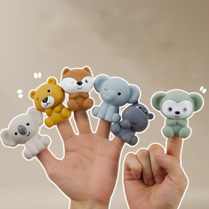 Ensemble <span class=keywords><strong>de</strong></span> jouets <span class=keywords><strong>de</strong></span> bain interactifs pour bébé, bateaux flottants empilables et marionnettes à doigts <span class=keywords><strong>en</strong></span> forme d'animaux, jouets aquatiques éducatifs amusants pour le bain - Product Image 1