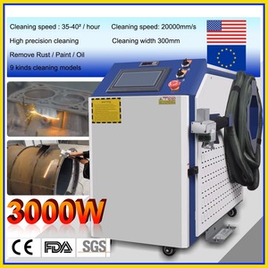 EU/US Lagerbestand Scotle <span class=keywords><strong>BWT</strong></span> 3000W RelFar Doppelwobble-Laserreinigungsmaschine/-Reiniger für Metallrostentfernung, Ölflecken, Farbe/Reinigung - Product Image 2