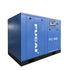 FUCAI 37kw 50hp Variable Frequency Rotary Screw Air Compressor Electronic For Cutting Machine