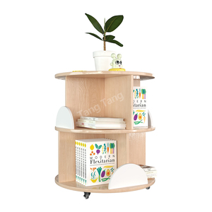 Organiseurs de jouets et armoire de rangement pour bébé en bois à 2 niveaux multifonctionnels pour la <span class=keywords><strong>chambre</strong></span> des enfants et la salle de jeux - Product Image 1
