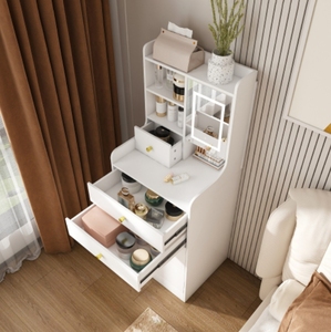 Modern Luxury Dresser <strong>Set</strong> for Bedroom with Mirror White <strong>Drawer</strong> Wooden Small Apartment Room Organizer Storage <strong>Cheap</strong> Furniture - Product Image 6
