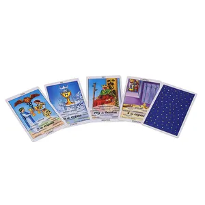 Ensemble de cartes de tarot françaises oracle classique personnalisé vente en gros cartas populaires fabricant de tarot en espaol