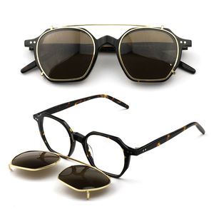 Monturas geométricas de gafas con clip de acetato con <span class=keywords><strong>lentes</strong></span> de gafas de sol polarizadas Venta cómoda y caliente <span class=keywords><strong>a</strong></span> un <span class=keywords><strong>buen</strong></span> <span class=keywords><strong>precio</strong></span> - Product Image 6