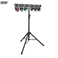 Projecteur 6-en-1 : Faisceau Lumineux, Wash, Laser, Stroboscope, Bandes Lumineuses DMX512, Tête Mobile LED avec Trépied