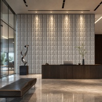 Panneau mural en PU léger et imperméable haute densité, revêtement décoratif 3D moderne imitation galets, panneau en mousse pour maison et hôtel