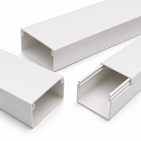 Goulotte de câblage électrique en PVC robuste et grande taille pour projets industriels