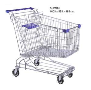 सुपरमार्केट के लिए एशिया शैली धातु शॉपिंग कार्ट और शॉपिंग ट्रॉली - Product Image 4
