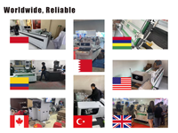 Printer Inkjet Digital A3 Single Pass untuk Tas & Gelas Kertas Lebar 800mm Otomatis Penuh Kecepatan Tinggi 40m/menit Tangki Tinta Isi Ulang