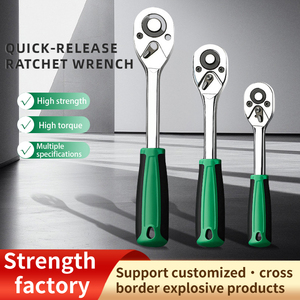 Adjustable 250mm Ratchet Wrench Socket Set Steel Tools Strong Impact Resistance Overall Heat Treatment OEM Carbon Steel Box - Product Image 3