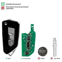 Clé télécommande universelle KEYDIY KD NB34-3 à 3 boutons pour type