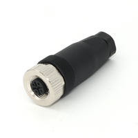 Connecteur industriel circulaire en plastique KRONZ M12 blindé, étanche IP67, 4/5 broches, mâle/femelle, pour capteur