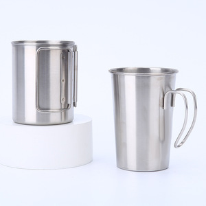Stainless Steel 350Ml Mug Metal Coffee <b>Cup</b> <b>Cold</b> Drink Beer Juice Liquor Mug Simple Style - Product Image 1